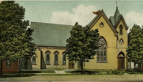The original First Church building